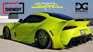 Dunaway Garages 725HP Widebody Supra  VIRTUAL SHOW OFF [upl. by Ellehcem]