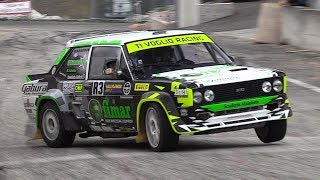 Paolo Diana Fiat 131 Racing Proto Screaming Engine amp Show at RallyLegend [upl. by Dimmick]