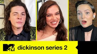 Haillee Steinfeld amp The Stars of Dickinson Series 2 Play Castmates 101  MTV MOVIES [upl. by Sadnak]