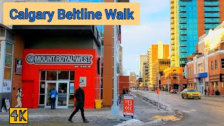 Calgary Beltline walk on Friday After Stage 1 reopen in Alberta Canada Calgary beltline Alberta [upl. by Sillyrama]