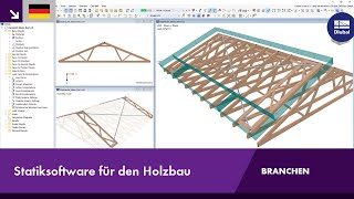 Statiksoftware für den Holzbau  RFEM 6 amp RSTAB 9 von Dlubal Software [upl. by Hannahsohs50]