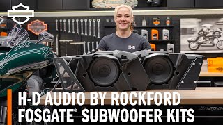 HarleyDavidson Audio by Rockford Fosgate Subwoofer Kit Overview [upl. by Rinna]