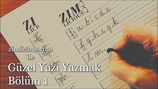 Güzel Yazı Yazmak Bölüm 1  El Yazımı Nasıl Geliştirebilirim [upl. by Yoccm]