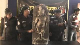 Natore Kosti Pathor Statue Recovered 28 11 14 [upl. by Vogele]