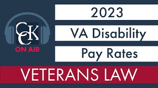 2023 VA Disability Pay Chart and Compensation Rates [upl. by Yllop638]