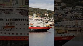 MS Nordlys Hurtigruten in Harstad today Sep162024 Norway [upl. by Agbogla]