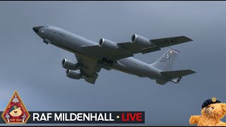 LIVE USAF COBRA WARRIOR F16 RARE RC135U KC135 MC130J amp CV22 ACTION • RAF MILDENHALL 190924 [upl. by Ronoel313]