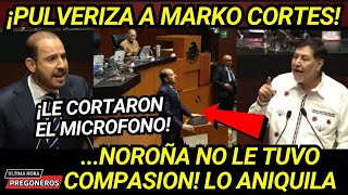 ¡PULVERIZA A MARKO CORTES LE CORTARON EL MICROFONONOROÑA LO HIZO PEDAZOS CON SUS REGLAS GANAMOS [upl. by Ynwat]