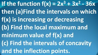 Differential Calculus  MA3151  Unit 2  Intervals of concavity and the inflection points  Tamil [upl. by Checani776]