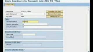 SAP BW  How ToCreate a generic extractor from SAP R3 [upl. by Reube787]