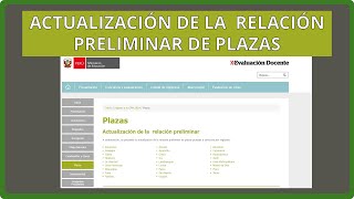 ACTUALIZACIÓN DE LA RELACIÓN PRELIMINAR DE PLAZAS DOCENTES 2024 nombramientodocente docentes [upl. by Lemmuela35]