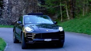 Porsche Macan Turbo  Driving and Sound [upl. by Risa]