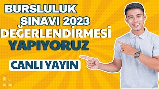 BURSLULUK SINAVI 2023 SORULARI YANITLIYORUZ I CANLI YAYIN [upl. by Anitsyrc]