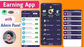 Earning app Android studio with Admin Panel Java  PHP  MySQL database Full Source code [upl. by Ezar]