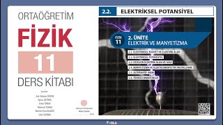 YAZILIYA HAZIRLIK MEB 11Sınıf Fizik Kitabı 2Ünite 2Bölüm 19 Elektriksel Potansiyel [upl. by Nodroj396]