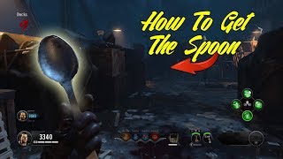 How To Get The SPOON in Blood of the Dead BO4 ZOMBIES Tutorial [upl. by Dita559]