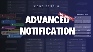 Fivem Advanced Notification  1000 Designs  Standalone fivem codestudio [upl. by Bigod]