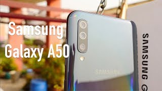 Samsung Galaxy A50 Unboxing amp Overview  Camera Smartphone [upl. by Richter]