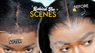 ✨BTS✨ How I MAKE my Textured Edges Wigs from SCRATCH 👀  Laurasia Andrea x Wowafrican [upl. by Githens]