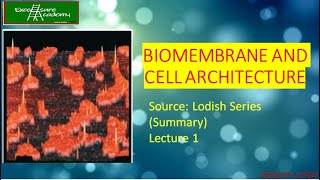 Biomembrane and Cell Architecture Lodish Summary Series Lecture  1 [upl. by Seluj]