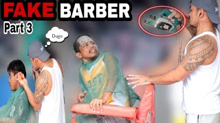 FAKE BARBER PART3 quotPUBLIC PRANKquot  Pumalag si kuya 😂 [upl. by Aciraa]