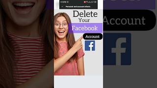 How to Delete Your Facebook Account  shorts [upl. by Loss539]