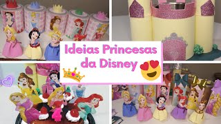 Festa das Princesas da Disney  Ideias de LEMBRANCINHAS simples e fácil [upl. by Augusto]