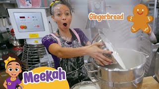 Building a Gingerbread House at the Factory  MEEKAH Full Episode  Educational Videos for Kids [upl. by Ahsaeym]