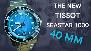 HandsOn The New Tissot Seastar 1000 40mm Automatic Diver [upl. by Anauqahs907]