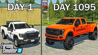 I SPENT 3 YEARS BUILDING A RENTAL BUSINESS WITH 0 AND A TRUCK  Farming Simulator 22 [upl. by Atinaw]