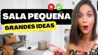 12 IDEAS PARA UNA SALA PEQUEÑA DE LUJO 😱 Diseño de Interiores Elegante y Lujoso [upl. by Martie147]