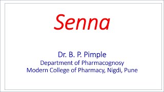 Morphology amp Microscopy of Senna leaves Dr Bhushan P Pimple [upl. by Jacinthe]