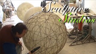 Fibreglass String Lanterns by Sculpture Studios [upl. by Holland]