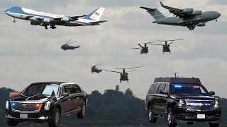 President Joe Bidens helicopters planes and motorcades  BEST OF 2023 [upl. by Padraic965]