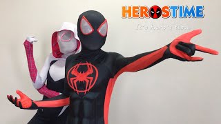 SpiderMan ACROSS THE SPIDERVERSE NEW Miles Morales Suit Gift by SpiderGwen [upl. by Huskey283]