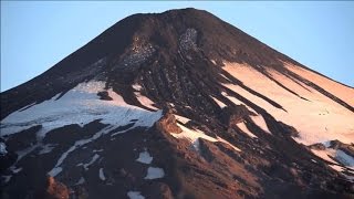 Chiles Villaricca volcano calm red alert remains [upl. by Sedrul]