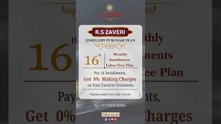 Special O Making Charges Jewellery Scheme Only at rszaveri jewellery [upl. by Westney293]