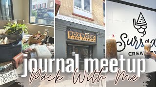 My First Journal Meetup  Pack with me for a fun journal amp coffee meetup  MartinMade TV [upl. by Buyer]