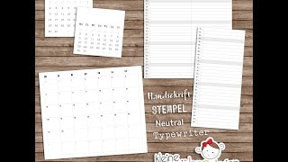 Kalender erstellen mit Silhouette Studio [upl. by Adnauq373]