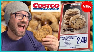 Costcos Food Court 🍪 DOUBLE CHOCOLATE CHUNK CHIP COOKIE Food Review [upl. by Erdreid]