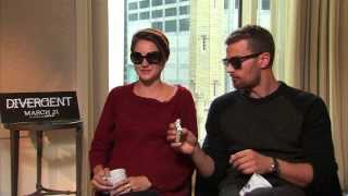 DIVERGENT Interview Shailene Woodley amp Theo James [upl. by Notselrahc]