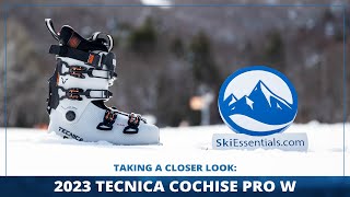 2023 Tecnica Cochise Pro W Ski Boots Short Review with SkiEssentialscom [upl. by Ahsiri]