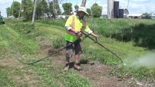 Steam Weeding for Weed Control in an Organic Hopyard [upl. by Territus]