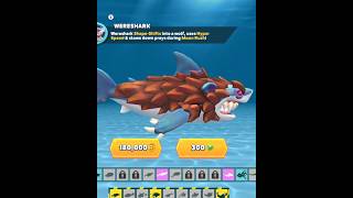 HANGRY SHARK EVOLUTION new shark anlock WERESHARK 180000 coins anlock viral shorts [upl. by Liamsi539]