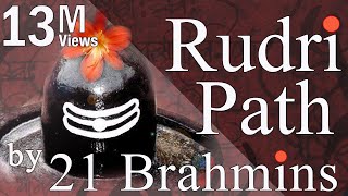 Vedic Chanting  Rudri Path by 21 Brahmins [upl. by Eimmas]