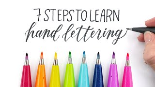 How to Learn Hand Lettering in 2021 7 Easy Steps for Hand Lettering Beginners [upl. by Oicul]