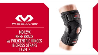 McDavid SportMed – How to Fit Knee Brace With Polycentric Hinges and Cross Straps MD429X [upl. by Dreda]