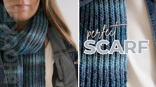 How to Knit a PERFECT Scarf Brioche Knitting [upl. by Lhary]