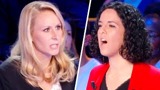 Marion Maréchal et Manon Aubry sécharpent sur le conflit au ProcheOrient [upl. by Ahtaga]