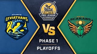 SMITE Pro League Phase 1 Playoffs Quarter Finals Atlantis Leviathans vs Solar Scarabs [upl. by Artamas489]